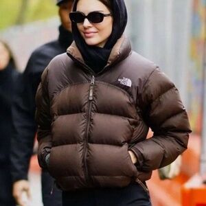 KENDALL JENNR BROWN NORTH FACE JACKET